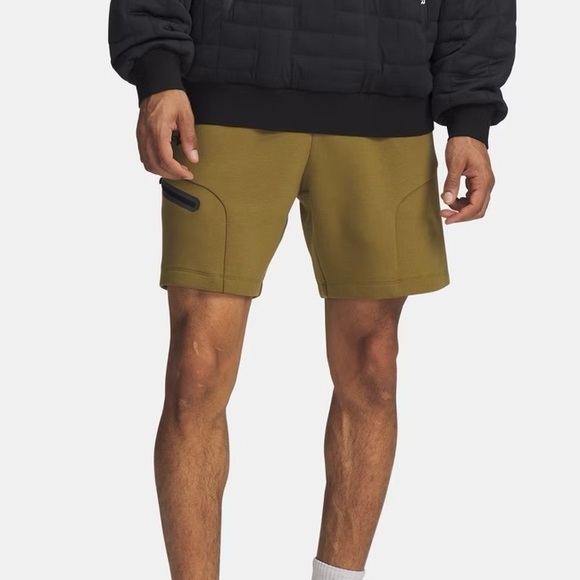 Under Armour Other - Under Armour Unstoppable Fleece Men's Olive Athletic Shorts Size XL New with Tag